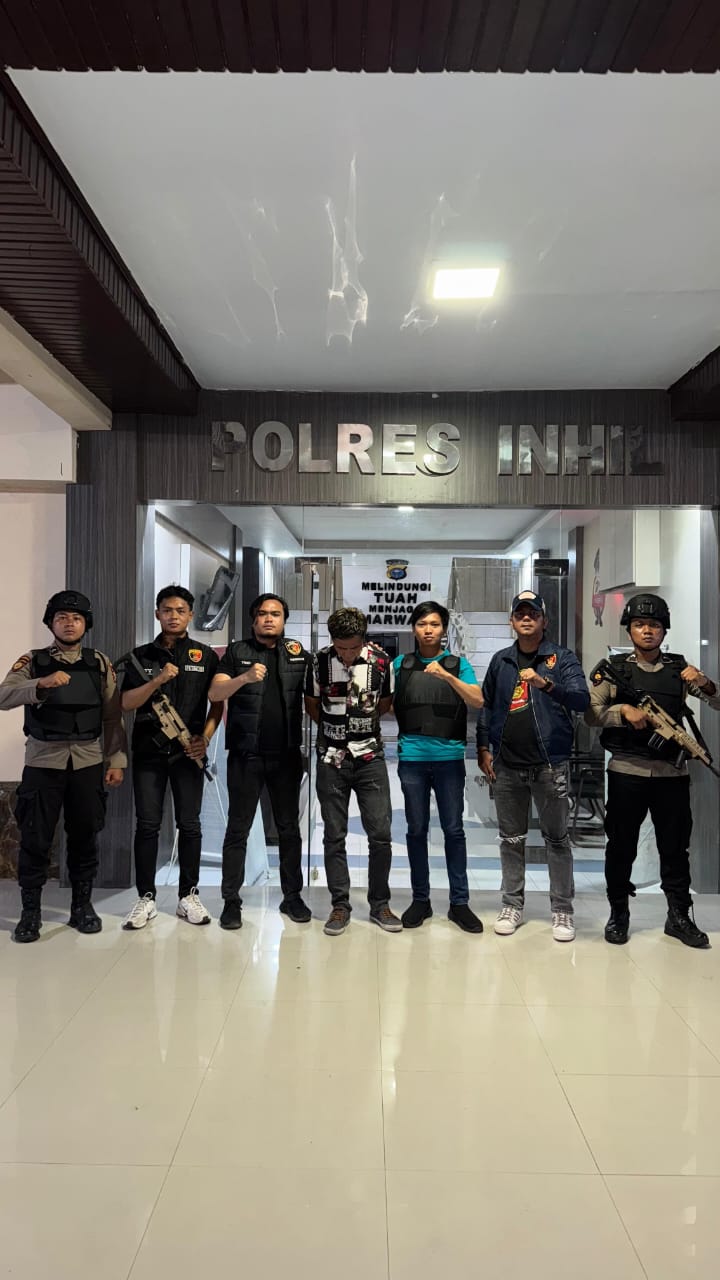 Tim Raga Polres Inhil Bekuk Pelaku p pemerasan Bersenjata Tajam di Tembilahan