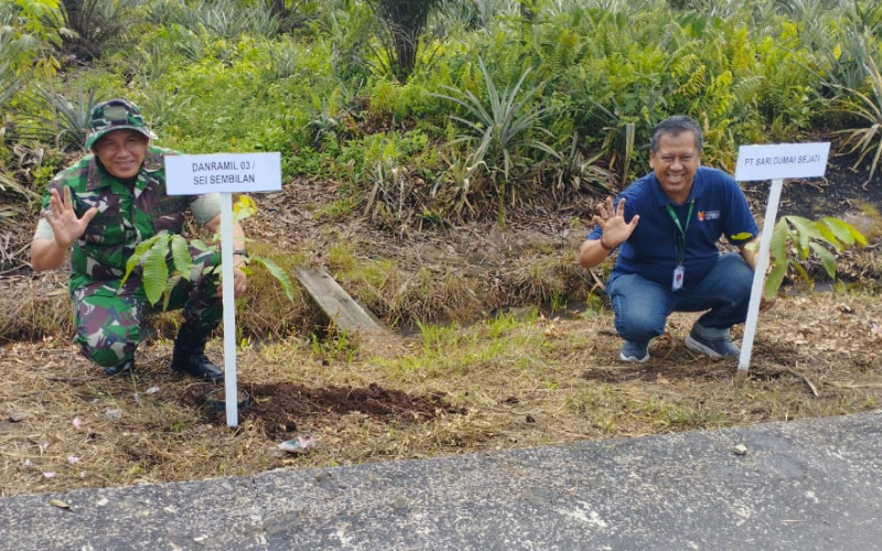 Danramil 03 Sungai Sembilan: Menanam Mudah, Merawat Perlu Kesadaran dan Tanggung Jawab