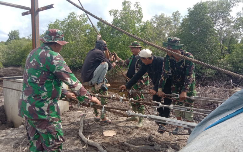 Jembatan Gantung Garuda Jadi Simbol Kemanunggalan TNI dan Rakyat di Sungai Sembilan