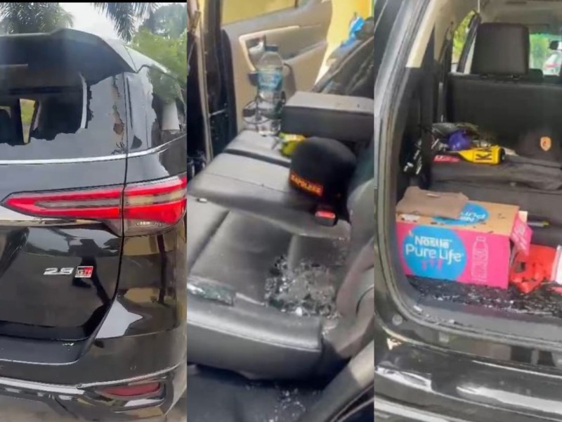 Ricuh Penertiban PETI, Fortuner Kapolres Kuansing Jadi Sasaran Amuk Warga