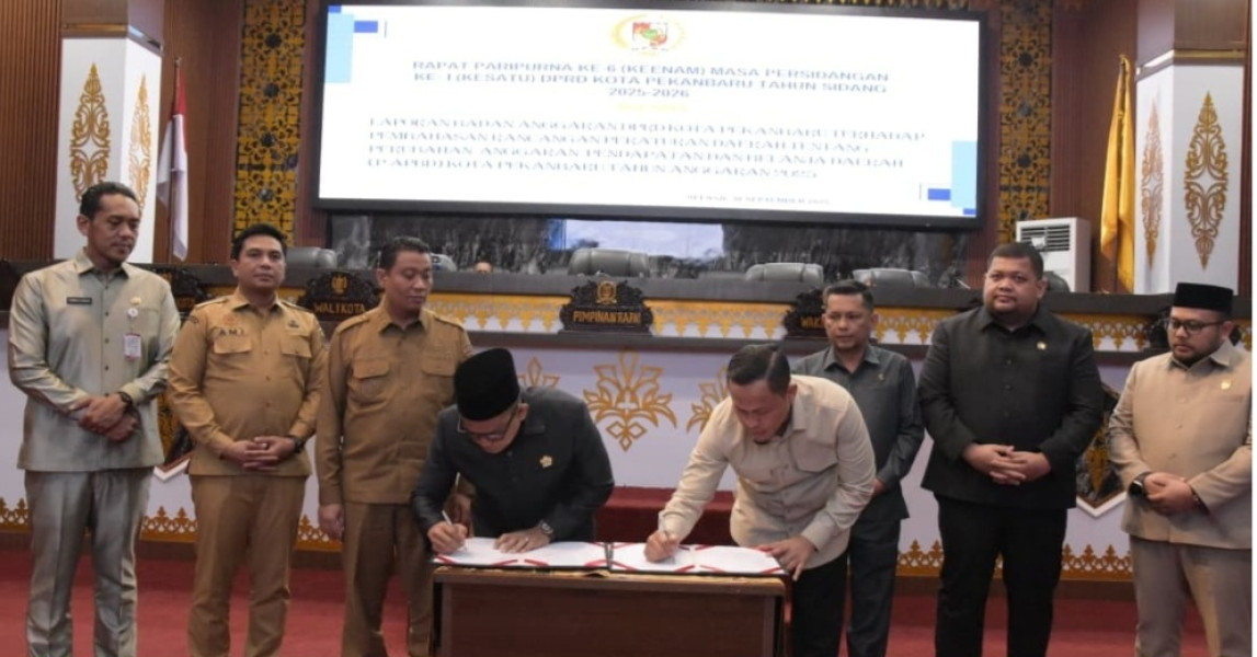 APBD-P 2025 Pekanbaru Ditetapkan Rp3,21 Triliun, Turun hingga Rp1,325 miliar