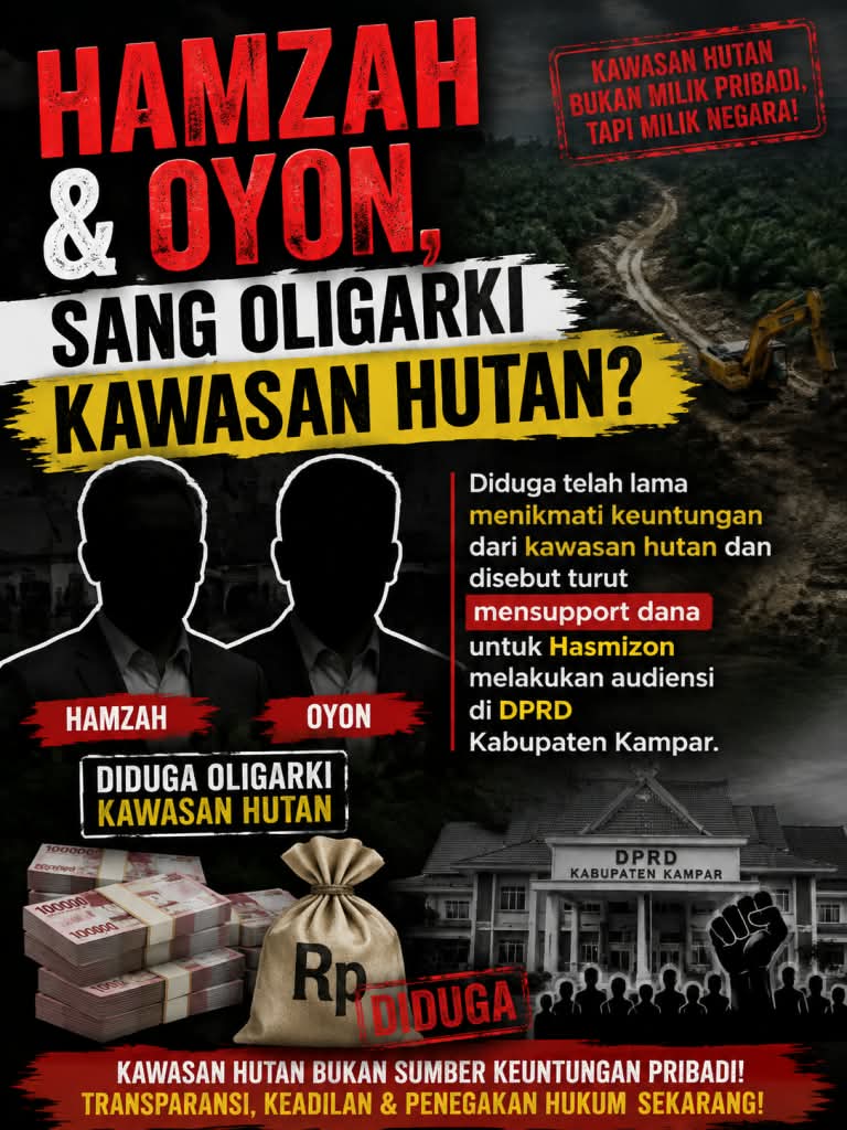 Hamzah & Oyon Disorrot: Dugaan  Keuntungan dari Kawasan Hutan dan Dukungan Dana Audensi di DPRD Kampar