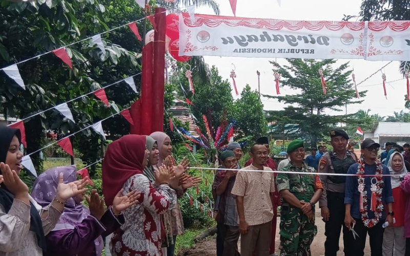 Meriahkan HUT ke-81 RI, Warga Guntung Tunjukkan Kekompakan Lewat Penilaian