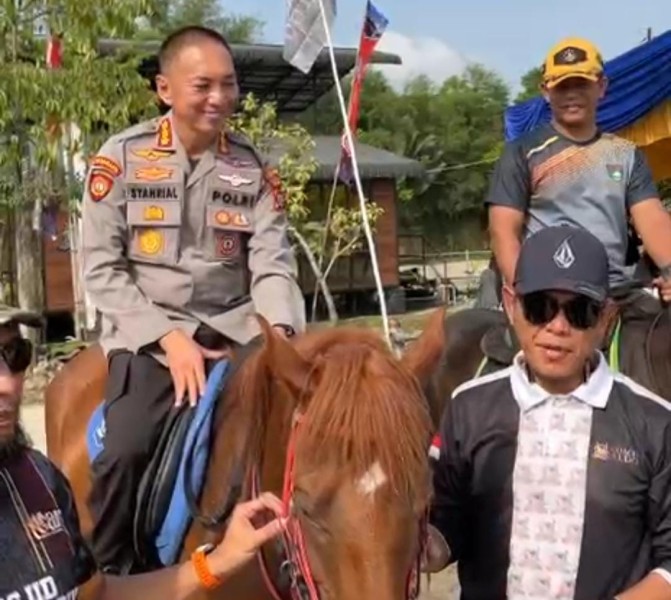 BPembukaan Kejuaraan Berkuda Car Jumping Fest Dirangkai Penanaman Pohon