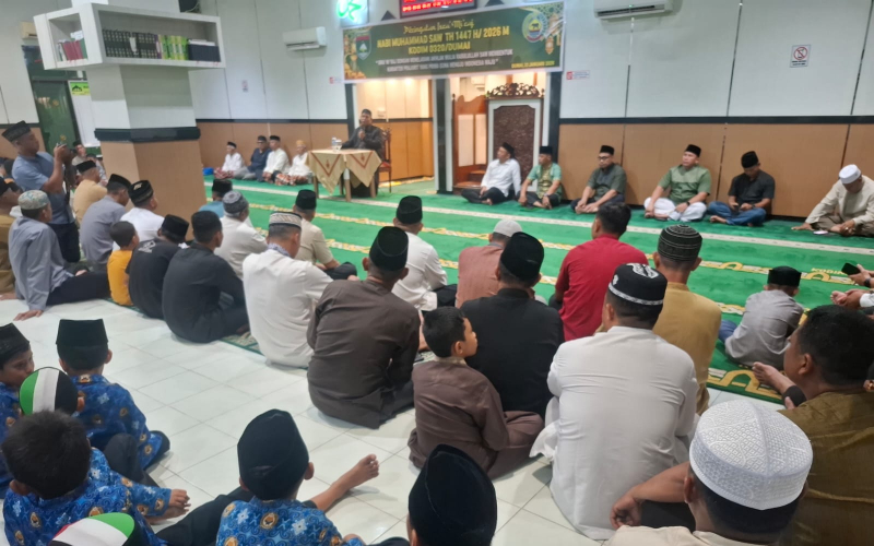 Melalui Isra’ Mi’raj, Kodim 0320 Dumai Bentuk Prajurit Berakhlak Mulia