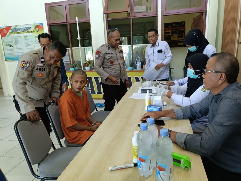 Polsek Perhentian Raja 'Gelar' Cek Kesehatan Gratis, Personel & Tahanan 'Sehat' Jasmani dan Rohani!