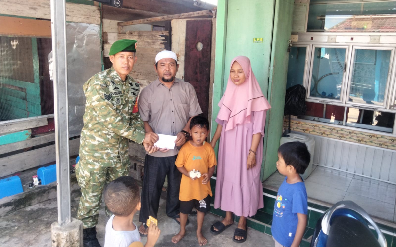 Dandim 0320/Dumai: Santunan untuk Anak Yatim Bentuk Kepedulian TNI kepada Masyarakat