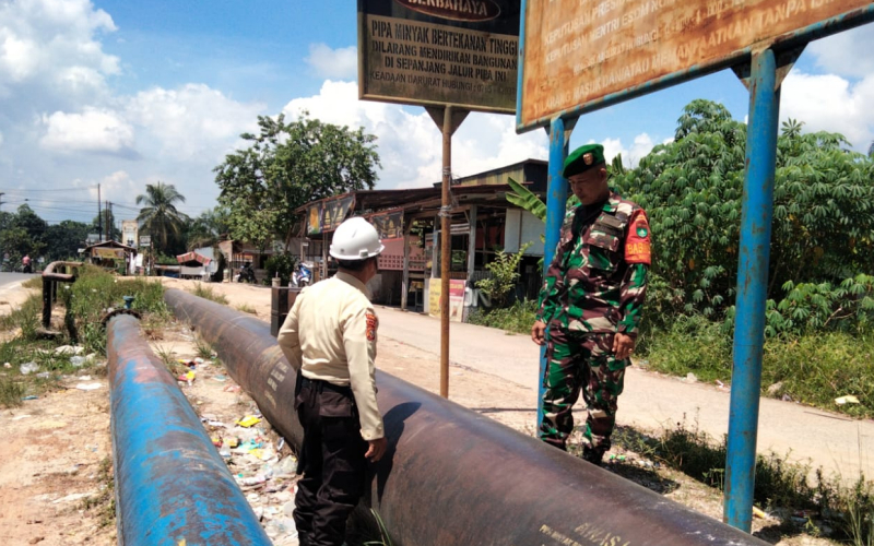 Sertu Sugianto Ajak Warga Dumai Jaga Keamanan Jalur Pipa Pertamina Hulu Rokan