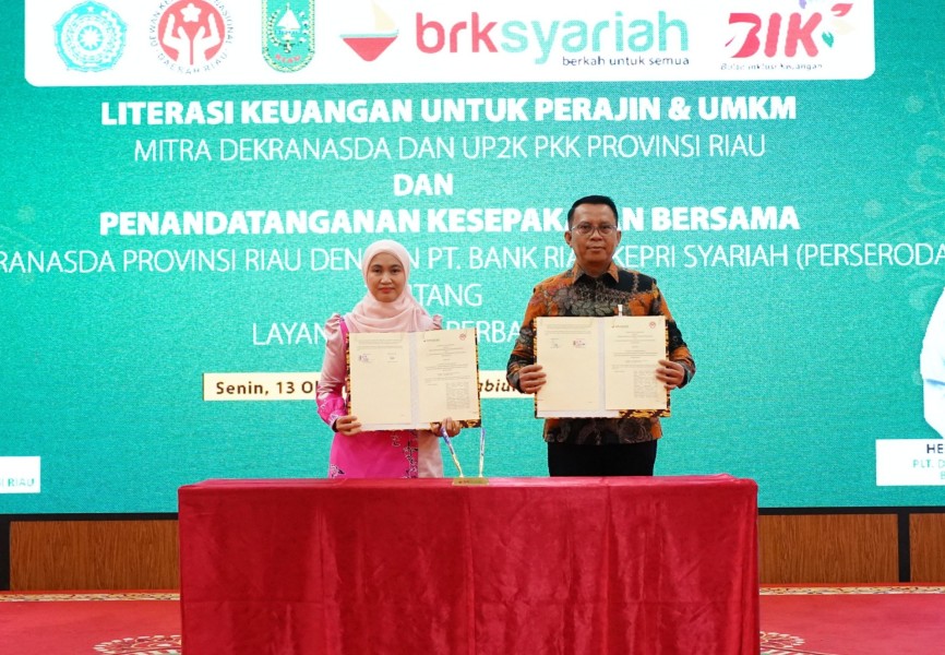 Dekranasda Riau dan BRKS Kolaborasi Perkuat UMKM, Hadirkan Akses Modal Syariah dan Literasi Keuangan
