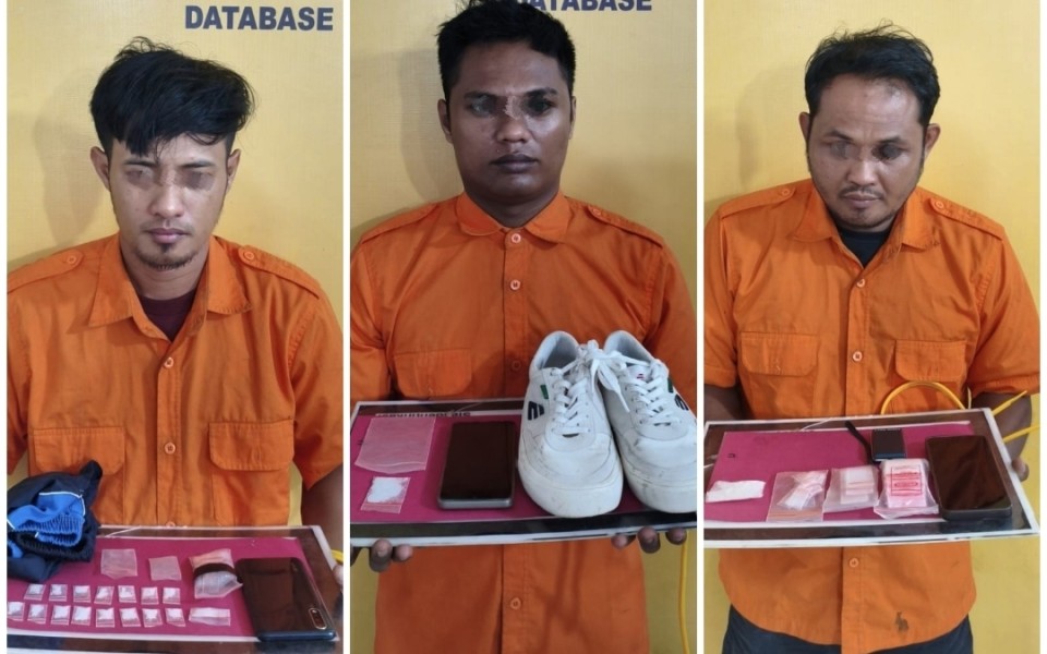 Penggrebekan Polisi di Wilayah Pasir Penyu, Tiga Pria Diamankan Terkait Narkoba