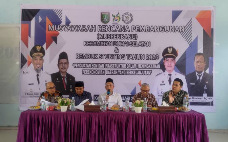 Musrenbang di Dumai Selatan, H Paisal: Tentukan Usulan Pembangunan Prioritas, 2026 Kita Eksekusi
