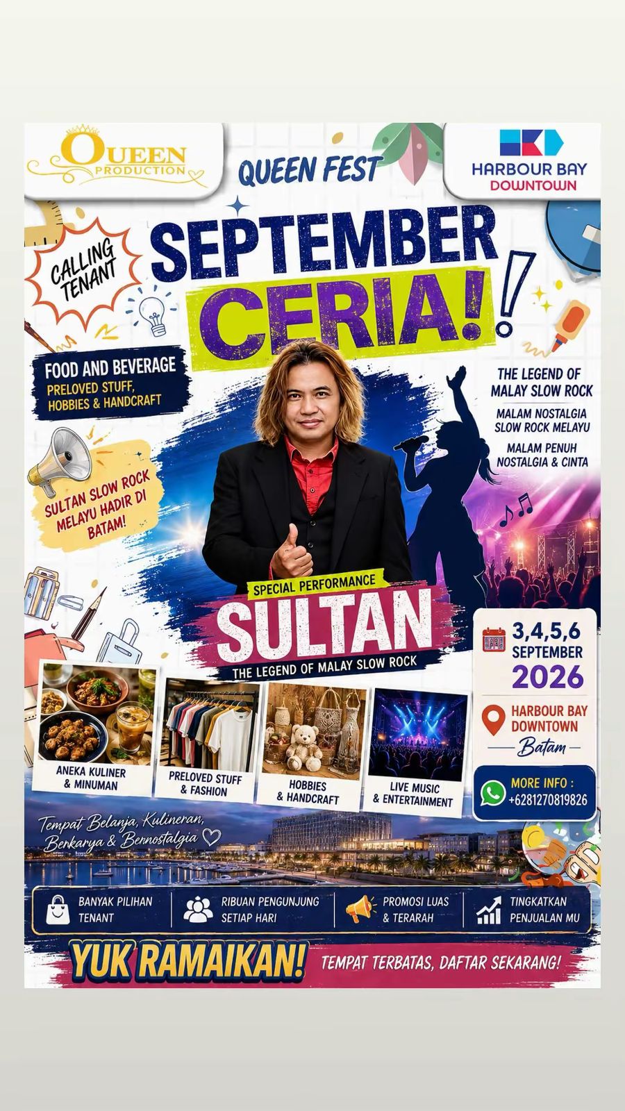 Sultan Penyanyi Legendaris Slowrock Malay akan Guncang Batam