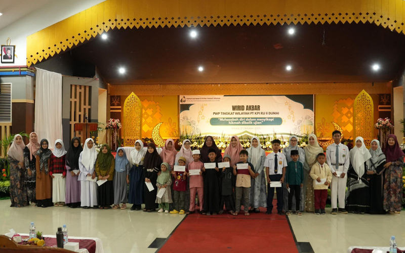 Persatuan Wanita Patra RU II Dumai Tebar Kepedulian Lewat Santunan Anak Yatim dan Wirid Akbar