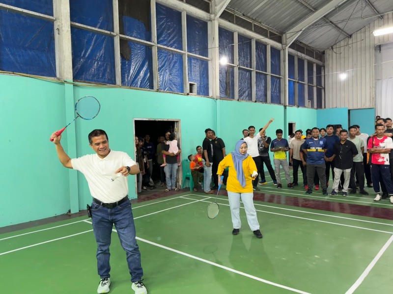 Kapolres Cup Turnamen Badminton Resmi Dibuka di Minas, Meriahkan Hari Bhayangkara ke-80 Tahun 2026