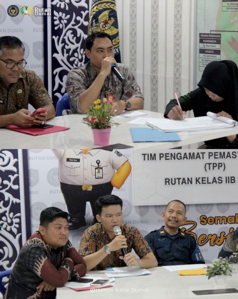 20 Warga Binaan Jalani Sidang TPP, Rutan Dumai Seleksi Tamping Berintegritas