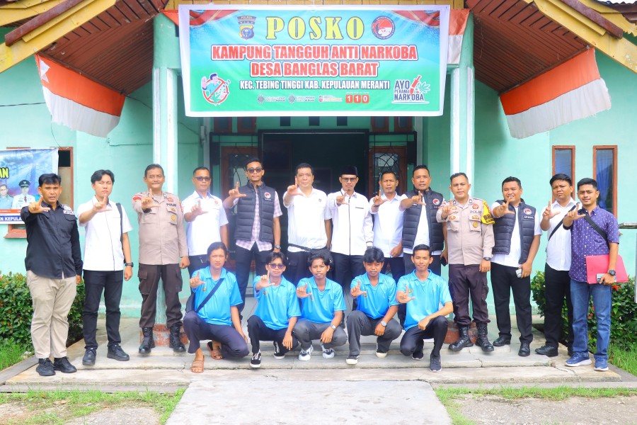 Hari Bayangkara Ke 80 Kampung Tangguh Anti Narkoba Banglas Barat Dinilai Polda Riau