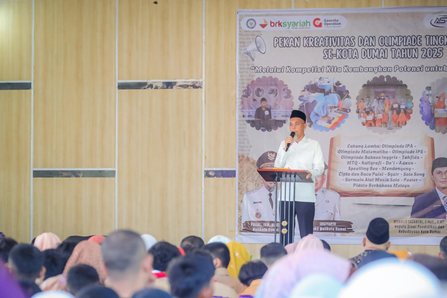 Buka Pekan Kreativitas SD/MI 2025, Wako Dumai Dorong Sekolah Kembangkan Potensi Siswa