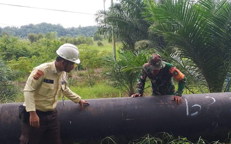 Sinergi TNI dan Pertamina Jaga Aset Negara, Jalur Pipa Minyak Dumai Dipatroli Rutin