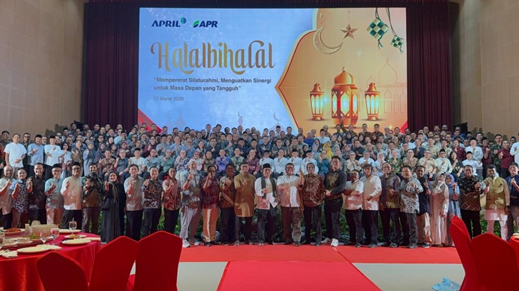 Hadiri Halal Bihalal Bersama  APRIL Group, Zukri Dorong Hilirisasi RAPP, Targetkan Jadi Pusat Pertumbuhan Ekonomi