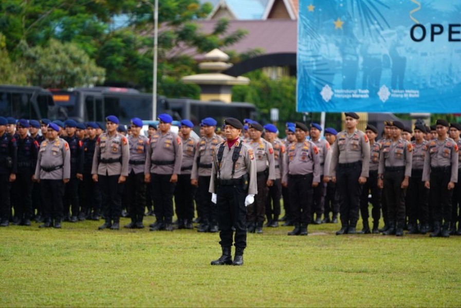 Polda Riau Siagakan 1.160 Personel untuk Amankan Natal dan Tahun Baru