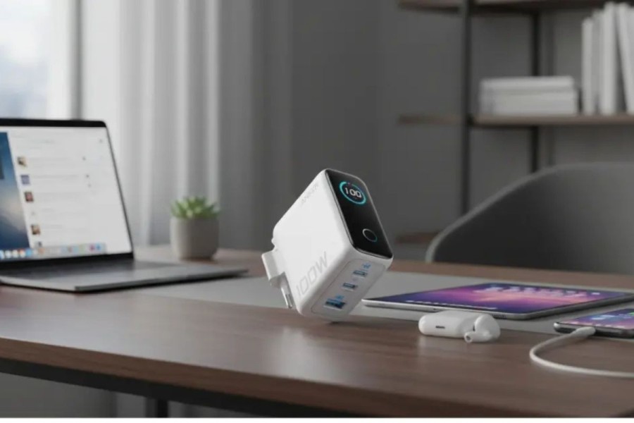 Anker Rilis Charger 100W Smart Display B121B, Bisa Pantau Suhu Real-time