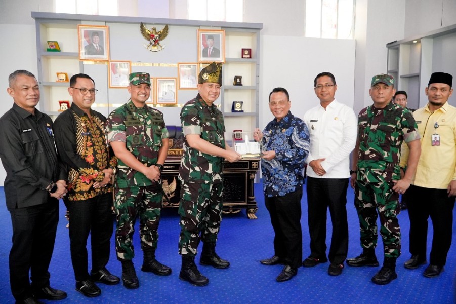Perkuat Sinergitas, Pemkab Rohil Sambut Kunjungan Danrem 031 Wira Bima