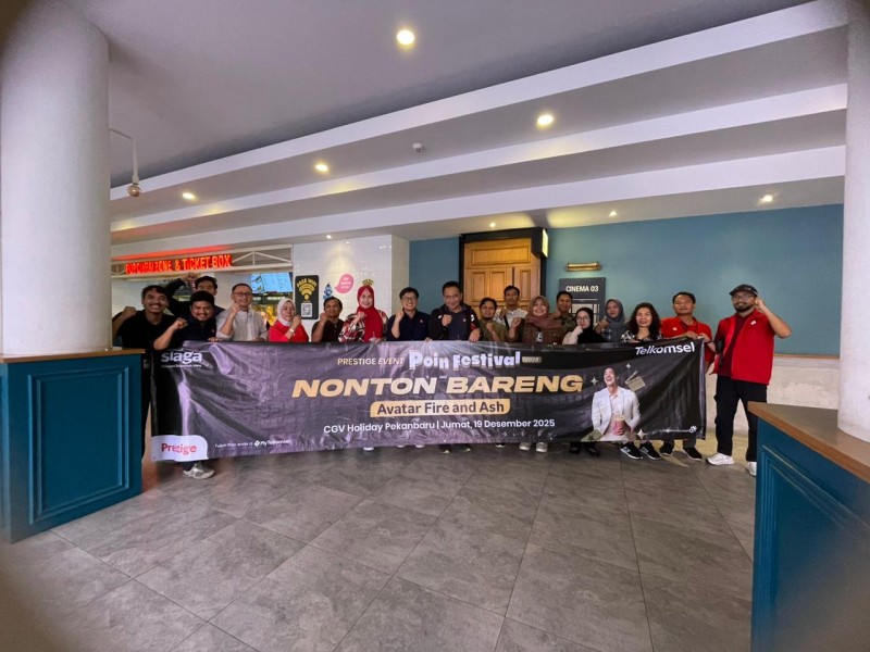 Nobar Hepi Hadir di Pekanbaru, Pelanggan Prestige Telkomsel Bisa Nonton Gratis Cukup Dengan Tukar Poin