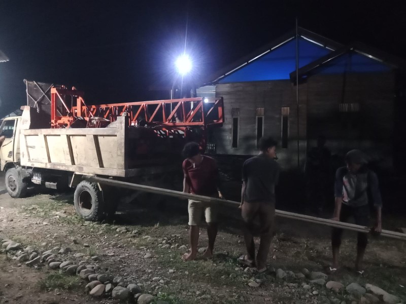 Satgas TMMD ke-129 Kodim 0102/Pidie Langsir Mesin Sumur Bor, Percepat Pemenuhan Kebutuhan Air Warga
