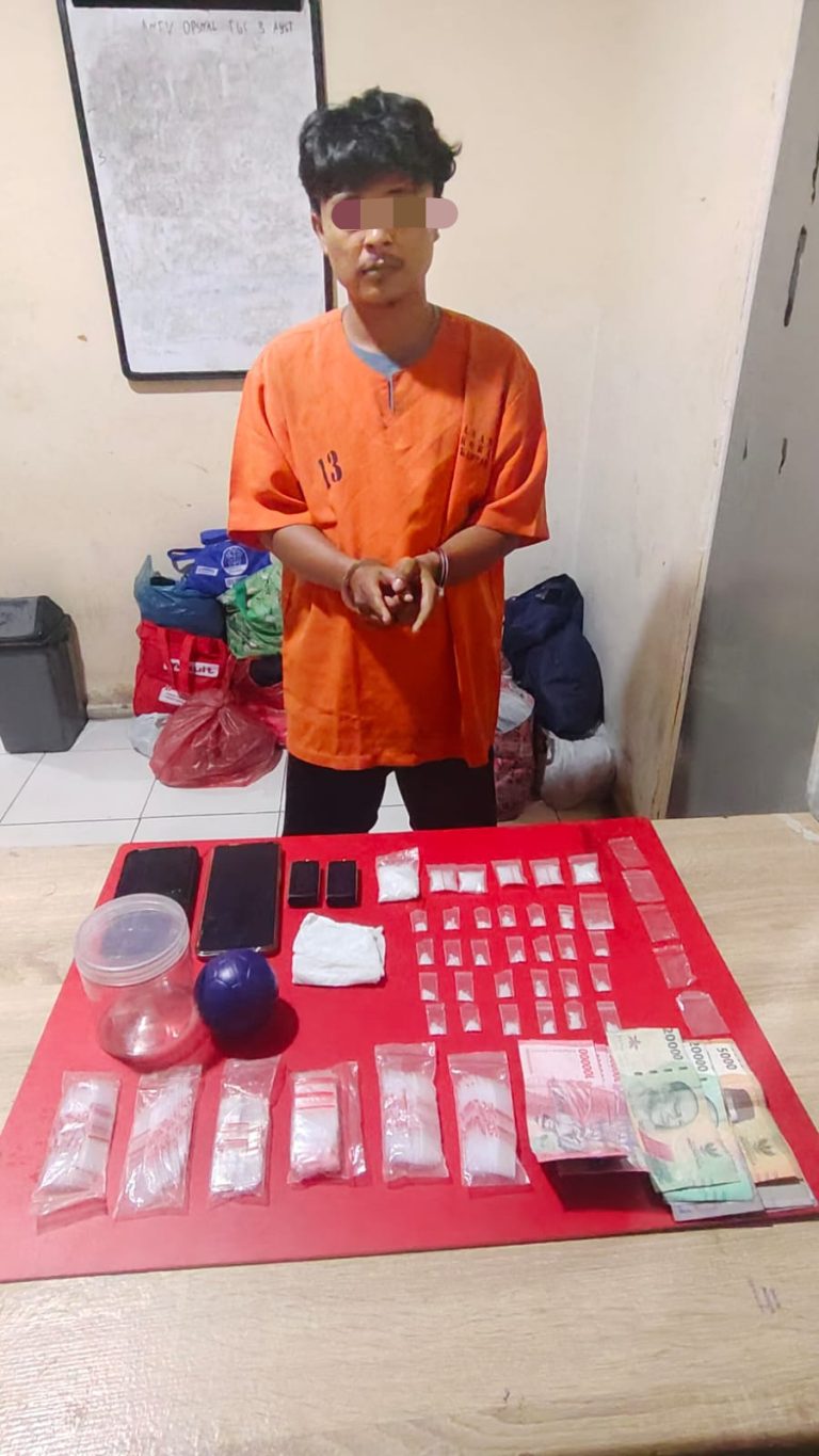 Polsek Tapung Tangkap Warga Tanjung Sawit, Sita 31.41 Gram Sabu-sabu