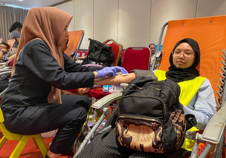 Semangat Peduli Sesama, KDD Riau Kompleks Catat 1.020 Kantong Darah