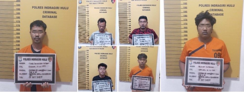 Gara-gara Patok Batas, Petani di LBJ Dikeroyok, Polres Inhu Amankan 7 Tersangka