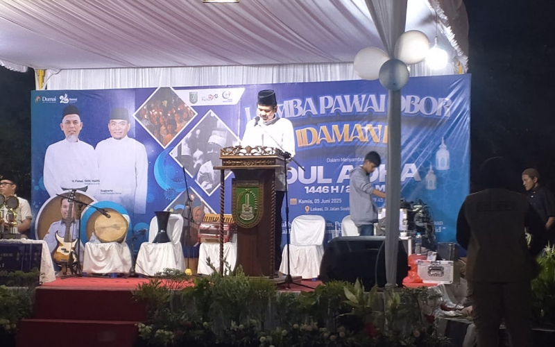 Semarak Takbir Idul Adha Dihadiri oleh PT Pelindo Dumai