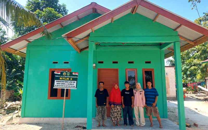 Penyelesaian RTLH oleh Satgas TMMD Kodim Dumai Sudah Capai 100 Persen