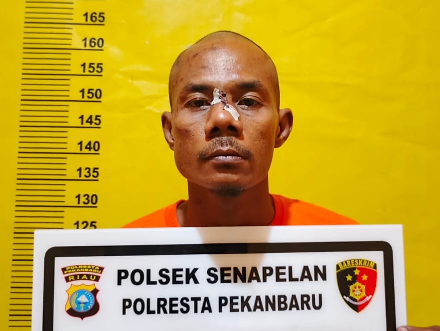 Brutal! Residivis Tikam Polisi Saat Akan Ditangkap di Pekanbaru