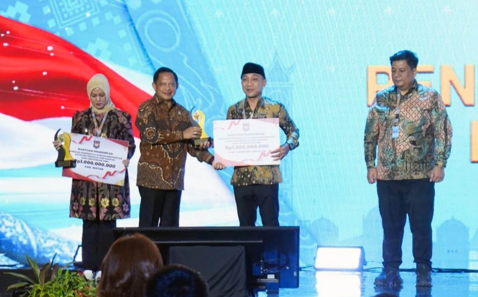 HELAU Berbuah Manis, Lampung Selatan Raih Penghargaan Kemendagri soal Pengelolaan Sampah dan Lingkungan Asri