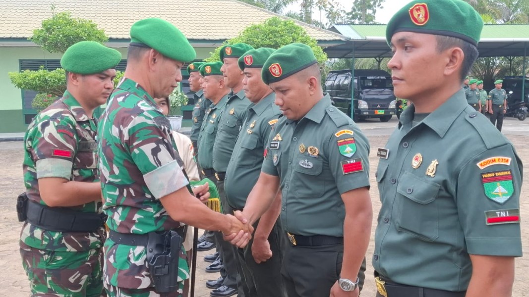 Kodim 0314/Inhil Gelar Korps Raport Kenaikan Pangkat Periode 1 Oktober 2025