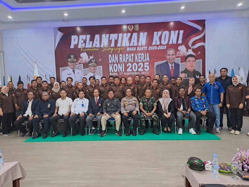 Pengurus KONI Kuansing Masa Bakti 2025-2029 Resmi Dilantik