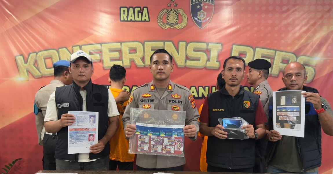Polsek Pangkalan Kerinci  berhasil mengungkap peredaran kartu prabayar perdana yang sudah diregistrasi di kota Pangkalan Kerinci.