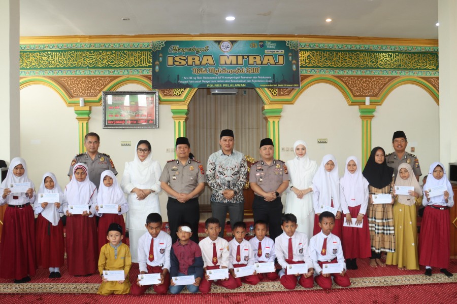 Polres Pelalawan Peringati Isra Mi’raj dengan Khidmat