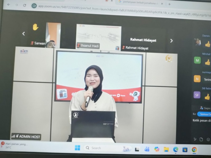 Diikuti Ratusan Wartawan, Anggota DPR RI Fasilitasi Webinar Jurnalisme Era AI