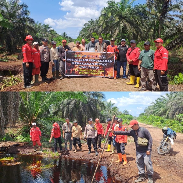 CEGAH KEBAKARAN HUTAN & LAHAN, PT. RUJ & SATGAS KARHUTLA LAKUKAN PATROLI GABUNGAN