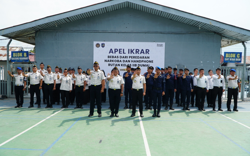 Pegawai Rutan Dumai Ikrar Tolak Narkoba dan HP Ilegal, Karutan Tekankan Integritas Petugas