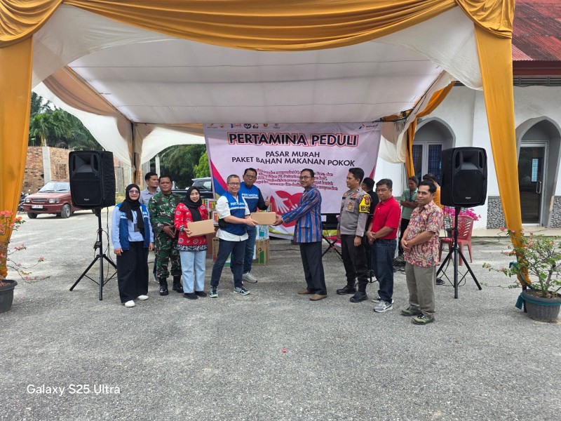 Pelda M Nasir Hadiri Kegiatan Pertamina Peduli Pasar Murah di HKBP Judika Minas