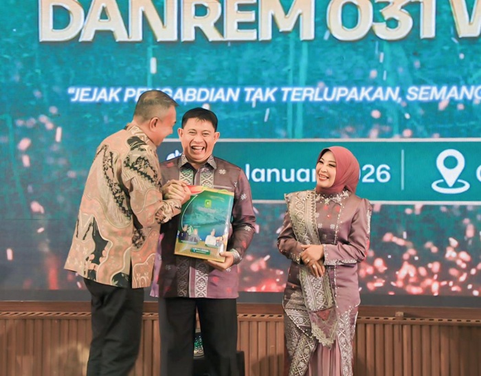 Pisah Sambut Danrem 031/Wira Bima, Wabup Muzamil Sampaikan Apresiasi dan Harapan Baru