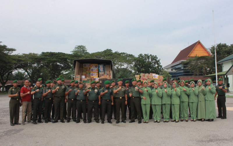 Kodim Dumai Berangkatkan Bantuan Kemanusiaan untuk Korban Bencana di Aceh, Sumut, dan Sumbar