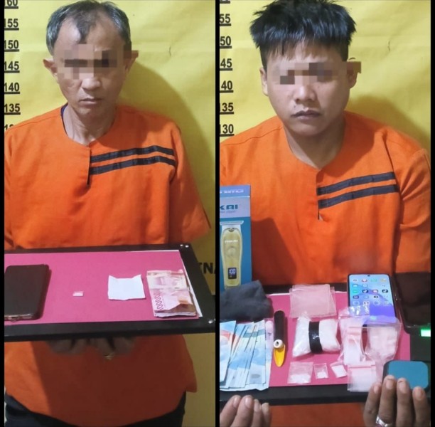 Polsek Rengat Barat Ringkus Tersangka Penyalahgunaan Narkotika di Pematang Reba dan Pematang Jaya