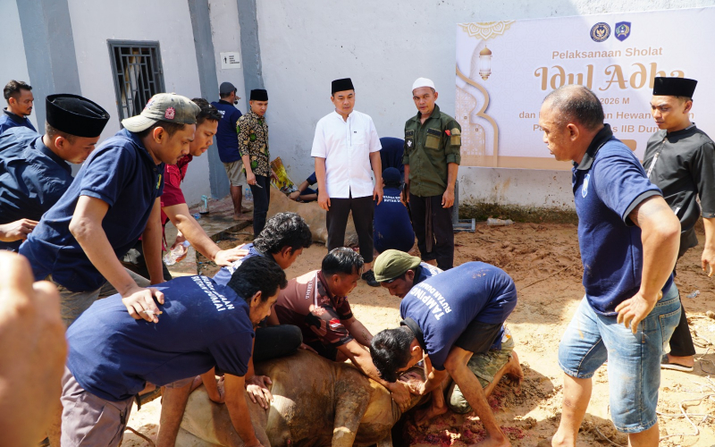 Khidmat Idul Adha di Rutan Dumai, 6 Hewan Kurban Disembelih untuk Warga Binaan dan Masyarakat