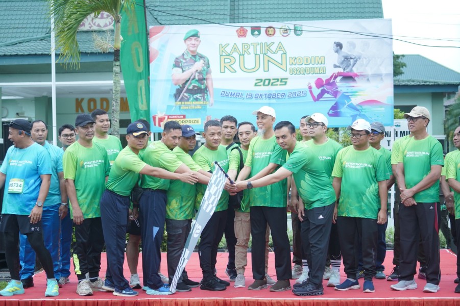 Kodim 0320 Dumai Gelar Kartika Run 2025