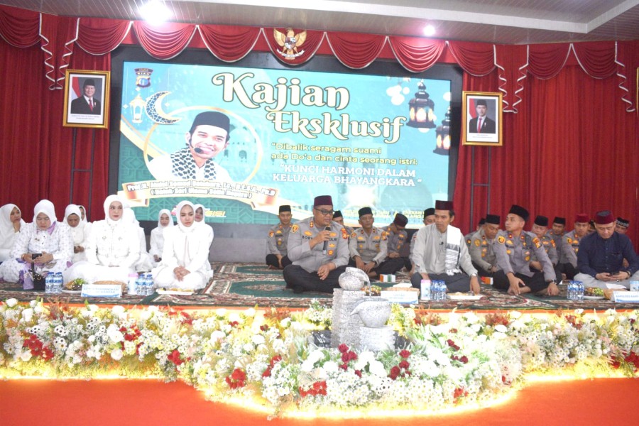 Polres Kampar Undang Ustadz Abdul Somad, Tingkatkan Keimanan dan Ketaqwaan Personel dengan Sentuhan Hati