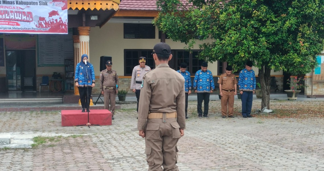 Kapolsek Minas Hadiri Upacara Hari Pahlawan 2025 di Kecamatan Minas: Semangat Kepahlawanan Harus Hidup di Setiap Langkah Kita